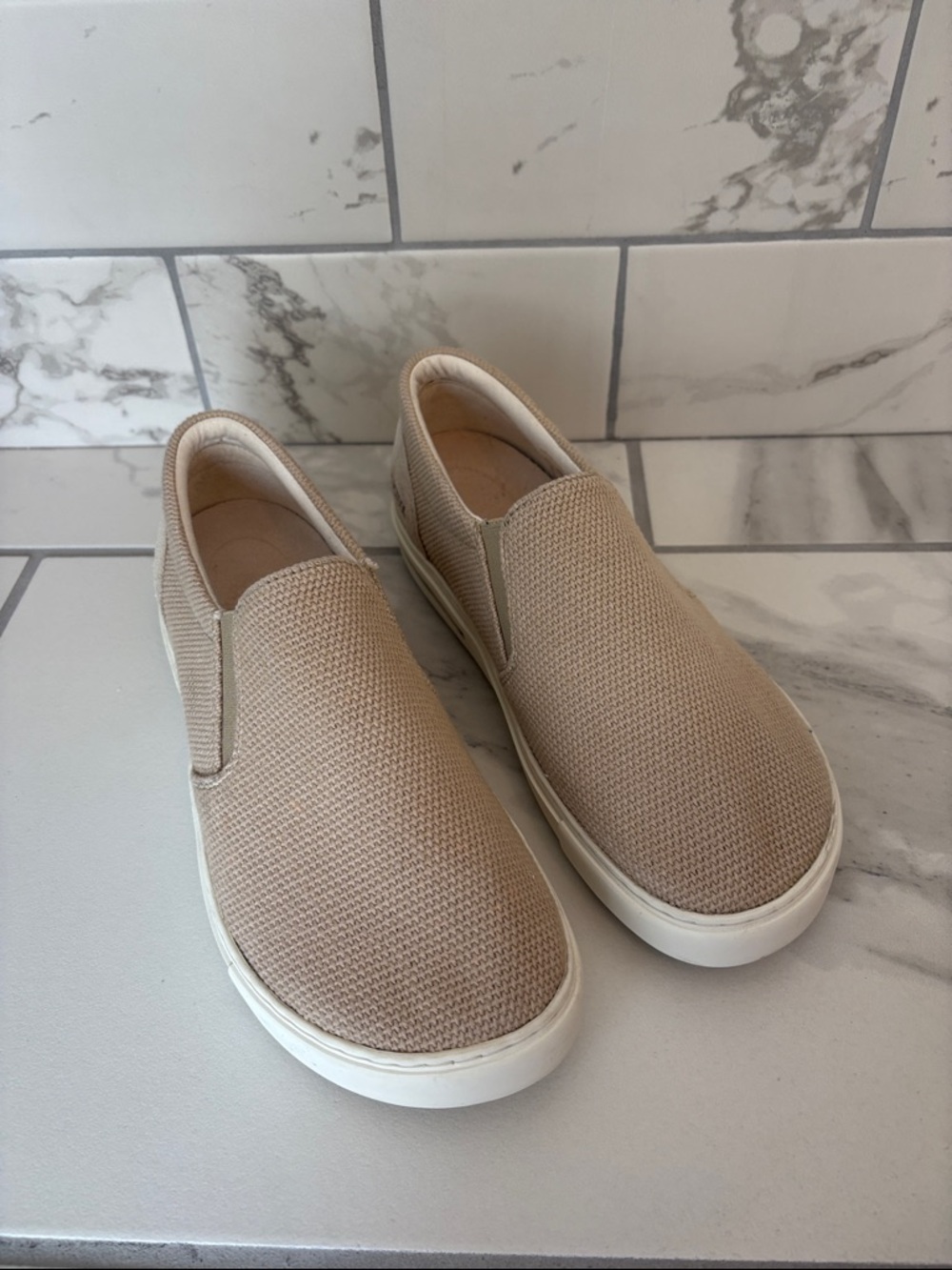 Birkenstock Oswego Men's Slip-On Casual Sneakers in Sandcastle Size 41